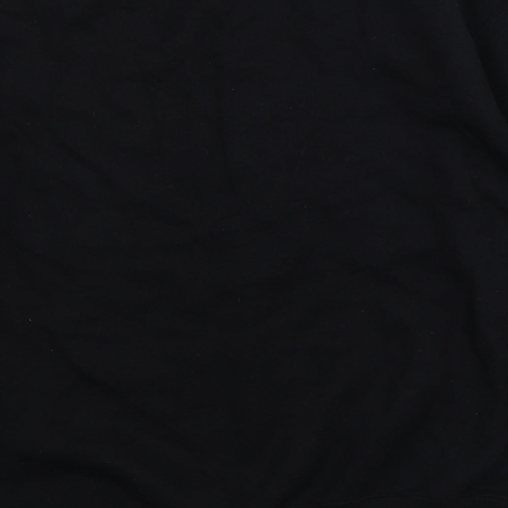 Womens UK Size M Boohoo Black Pullover Sweatshirt