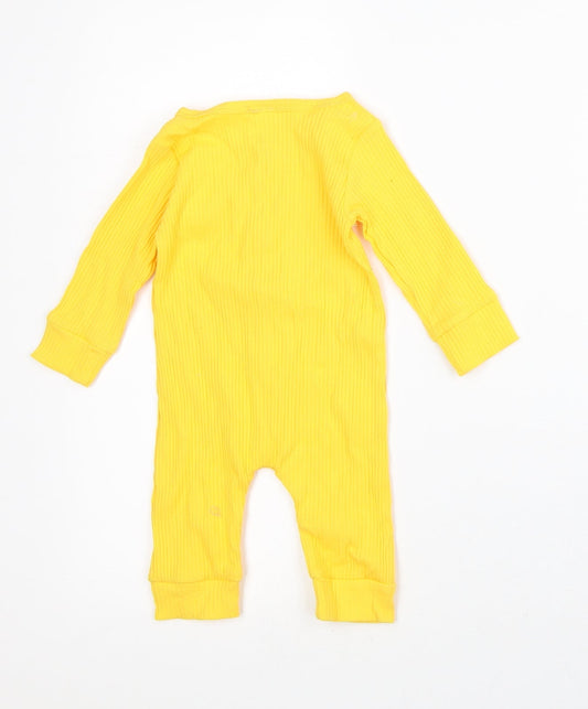 Preworn Yellow Polyester Romper One-Piece Size 3-6 Months