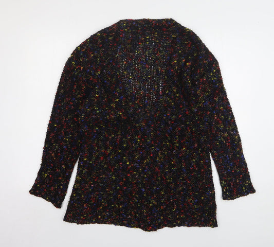 Limited Collection Womens Multicoloured V-Neck Polka Dot Acrylic Cardigan Jumper Size M