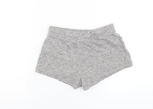 Atmosphere Womens Grey Cotton Sweat Shorts Size 4 L3 in Regular Pull On