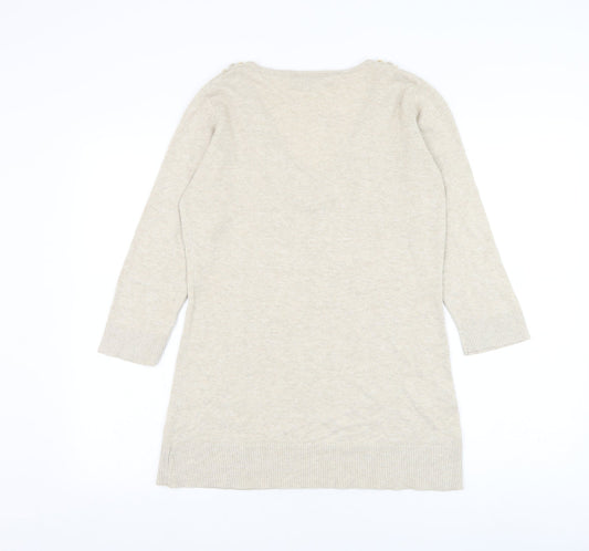 Womens UK Size 12 Principles Beige Pullover Jumper