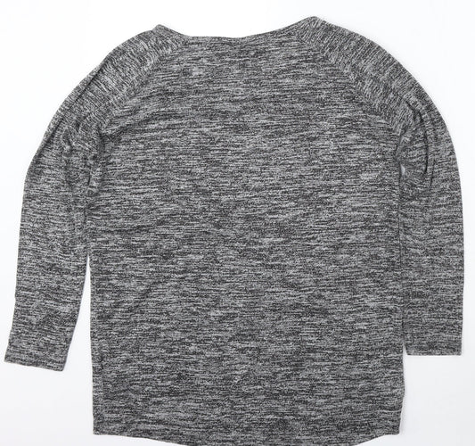 Womens UK Size 10 Topshop Grey Pullover Jumper