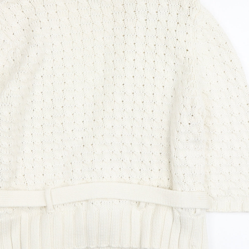 Womens UK Size L Marks and Spencer Ivory Cardigan Jumper
