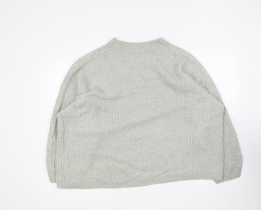 Womens UK Size M New Look Grey Pullover Jumper