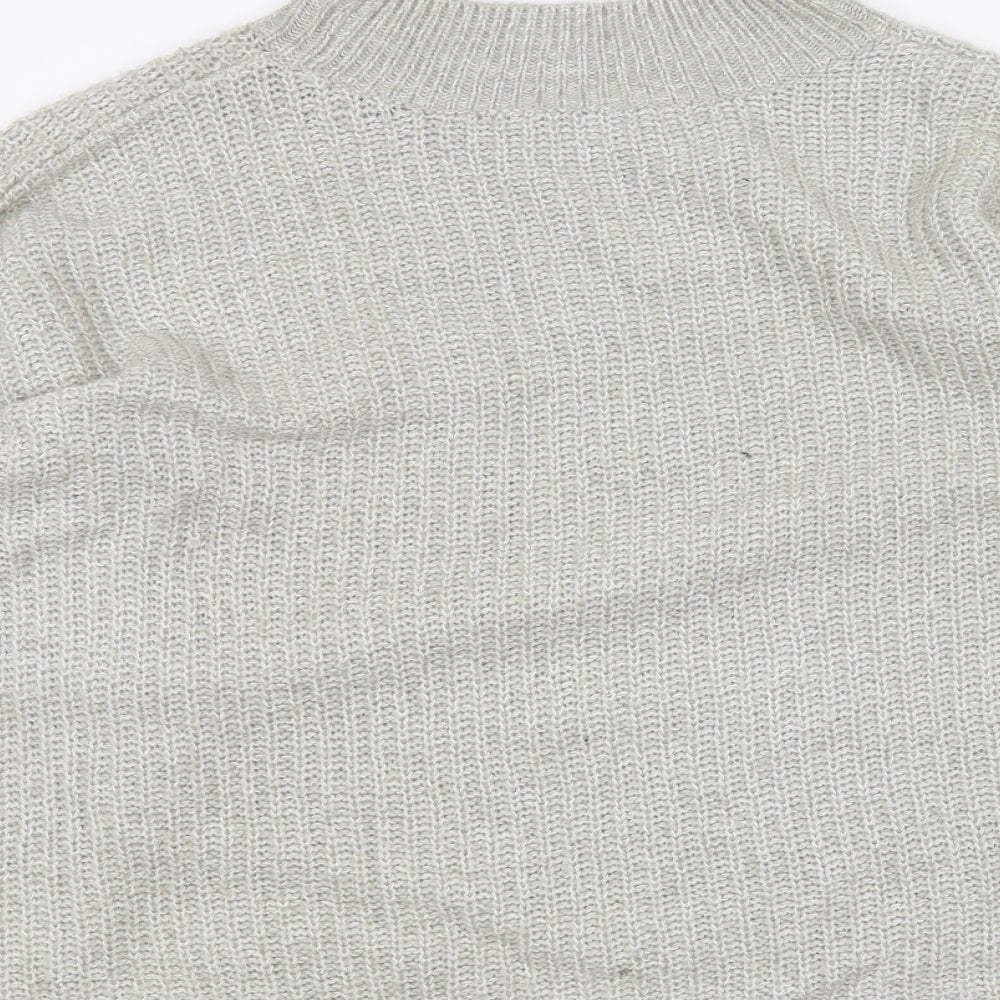 Womens UK Size M New Look Grey Pullover Jumper