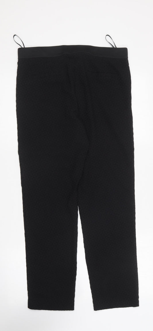 Womens UK Size 14 Dunnes Stores Regular Fit Carrot Black Trousers