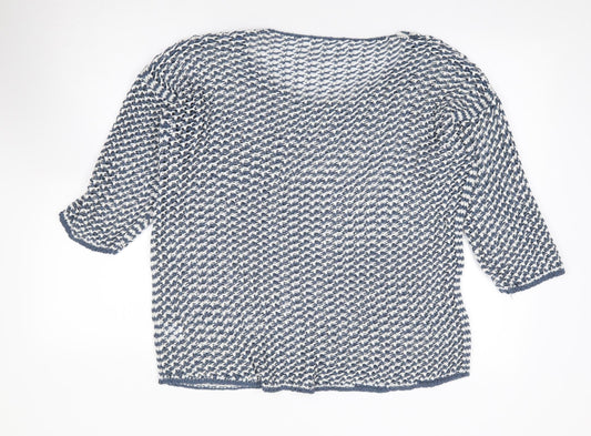 Gerard Womens Blue Round Neck Acrylic Pullover Jumper Size M