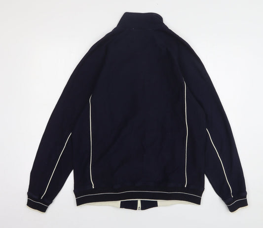 Mens UK Size M Easy Blue Full Zip Sweatshirt