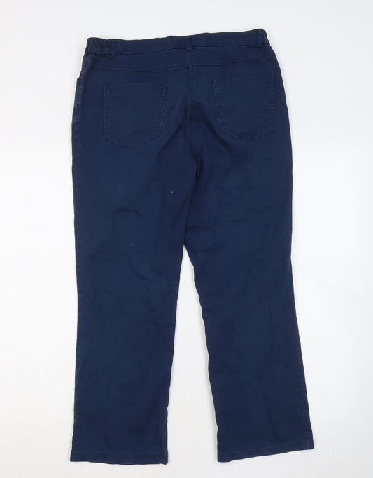 Womens UK Size 12 Gerard Regular Fit Chino Blue Trousers