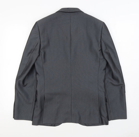 Mens UK Size 38 Ventuno 21 Regular Grey Suit Jacket