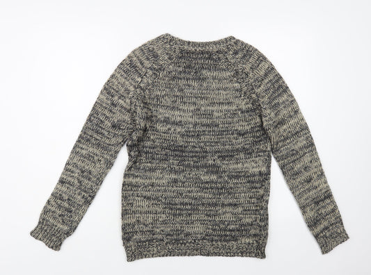 Womens UK Size S Mango Grey Pullover Jumper
