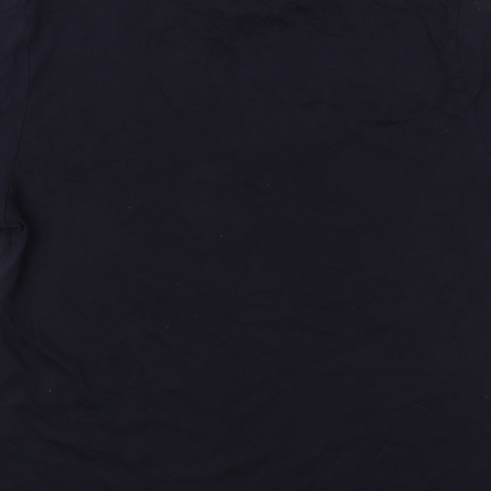 Chelsea Peers Mens Blue Cotton T-Shirt Size L Crew Neck - Christmas T-Shirt