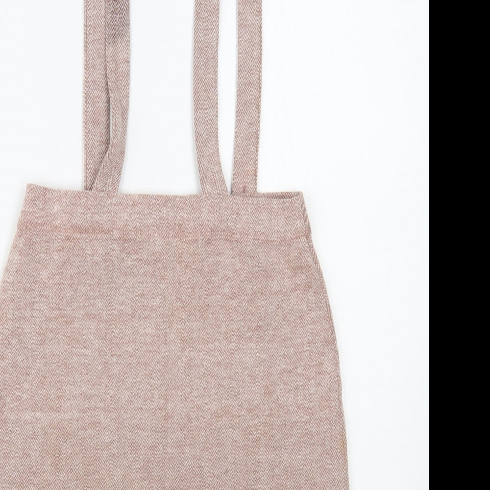 Hollister Womens Pink Cotton Mini Skirt Size XS Button