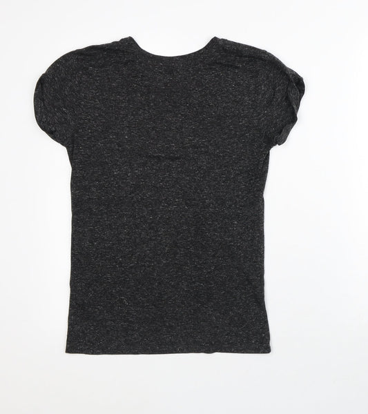 Womens UK Size XS Divided Grey Basic T-Shirt