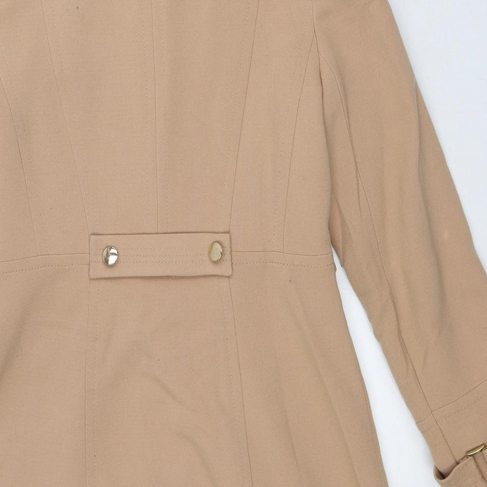 Womens UK Size 8 Wallis Beige Overcoat