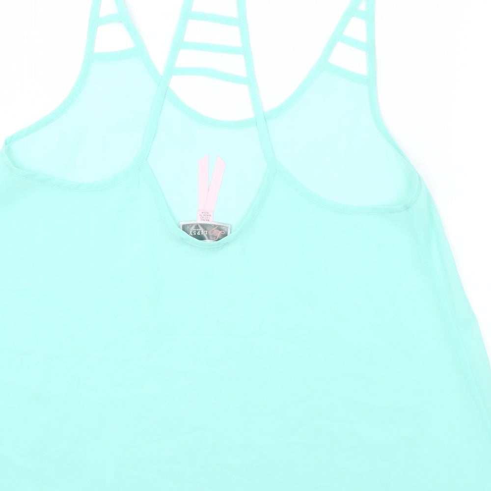 Womens UK Size 10 Lipsy Green Camisole Blouse