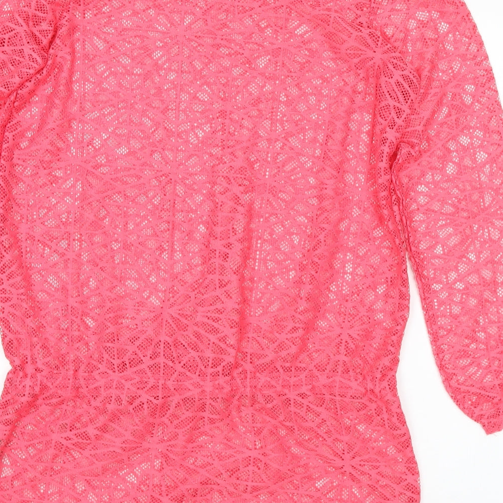 Womens UK Size 8 NEXT Pink Shrug Jumper