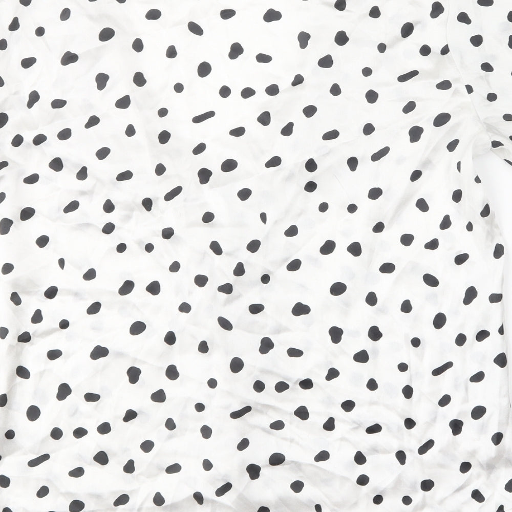 Womens UK Size 6 ASOS White Basic Button-Up