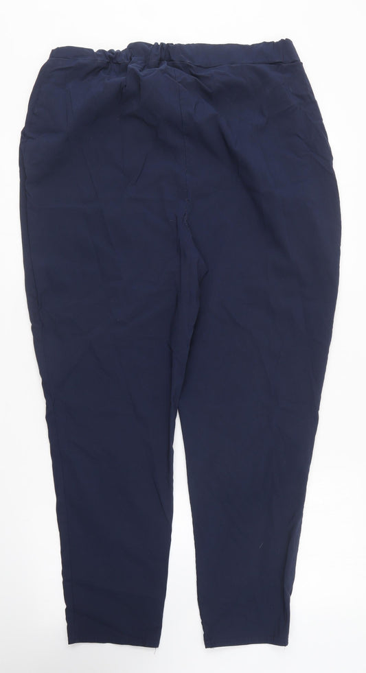 Womens UK Size 20 Boohoo Regular Fit Blue Trousers