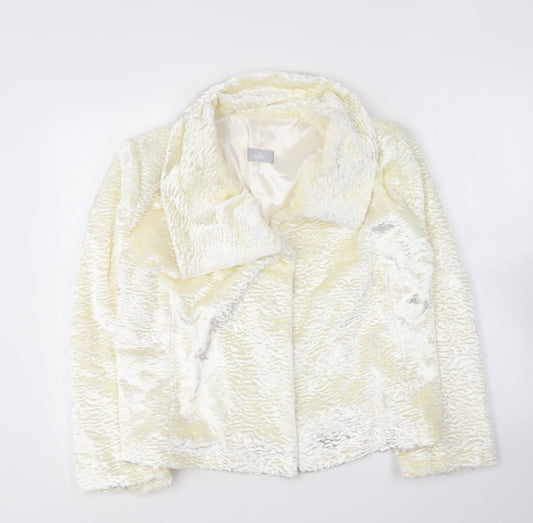 Womens UK Size M Wallis Ivory Jacket