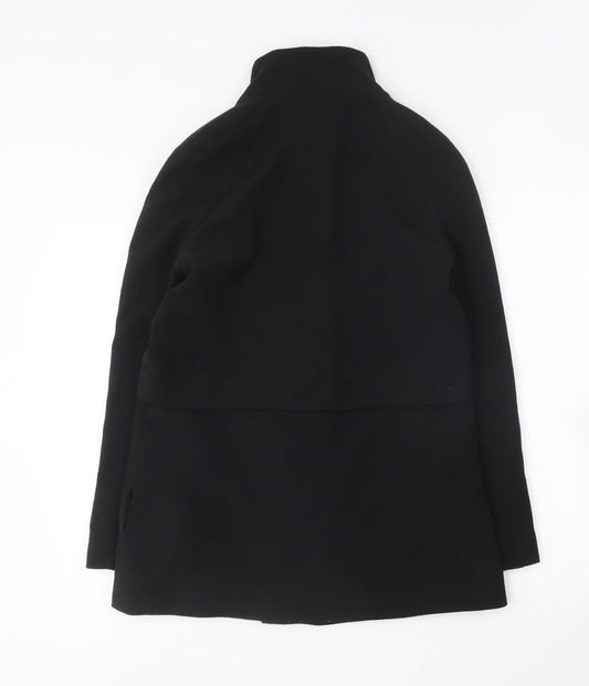 Mango Womens Black Overcoat Coat Size XS