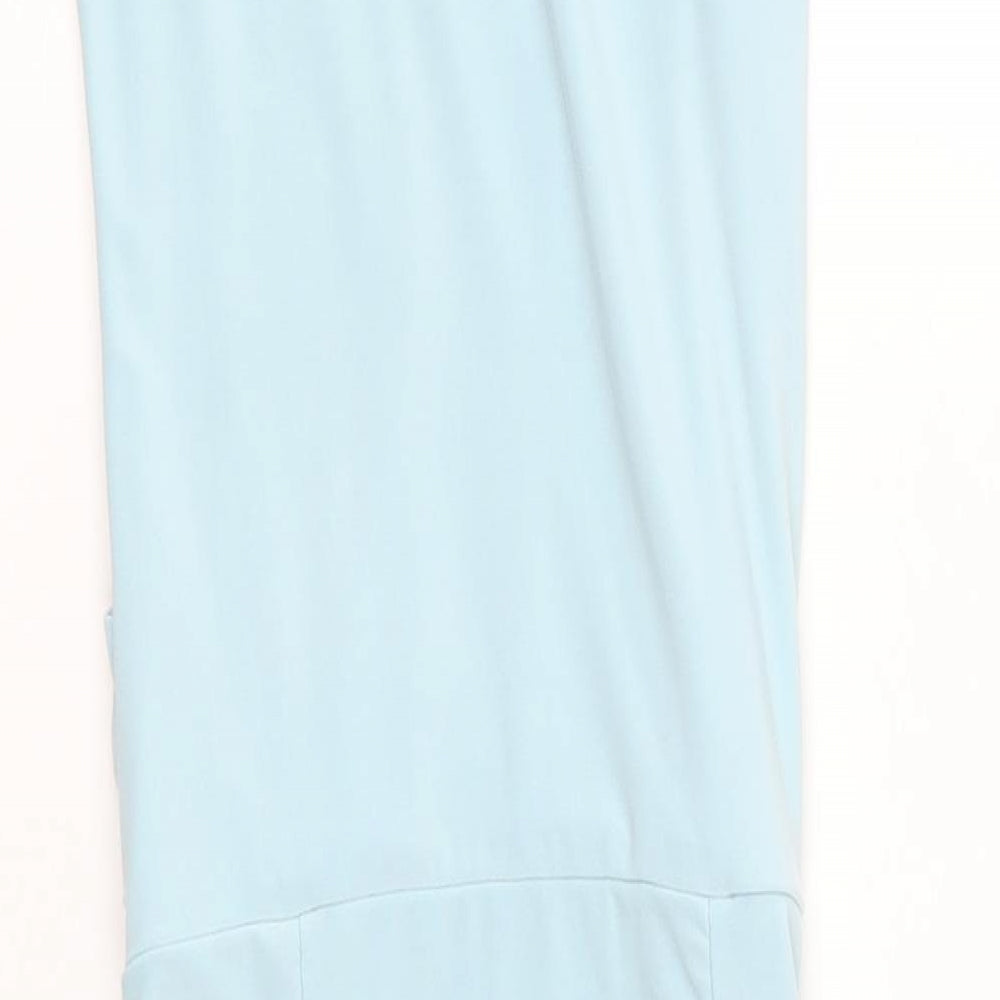 Missguided Womens Blue Polyester Bodycon Size 4 V-Neck