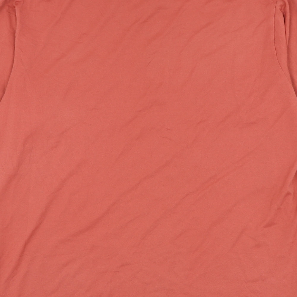 Gabucci Mens Red Cotton Polo Size L Collared Pullover