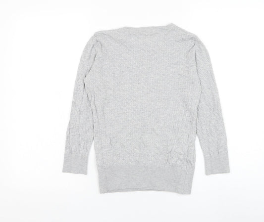 Womens UK Size S H&M Grey Pullover Jumper