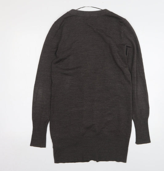 Womens UK Size S H&M Grey Cardigan Jumper
