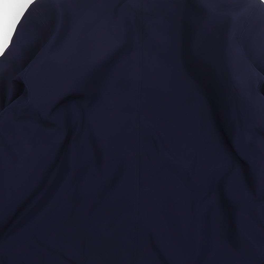 Boway Brand Womens Blue Overcoat Coat Size L