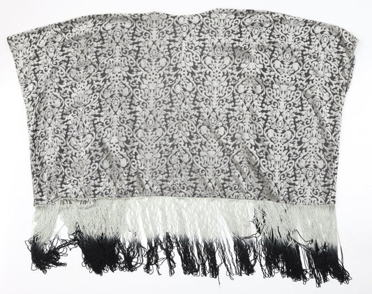 Capsule Womens Multicoloured V-Neck Geometric Polyester Cardigan Jumper Size 12