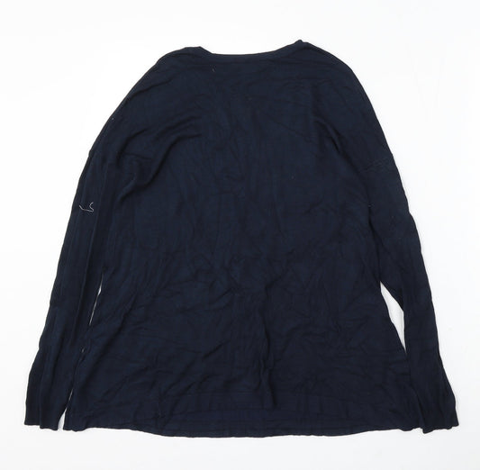 Womens UK Size 10 Atmosphere Blue Pullover Jumper