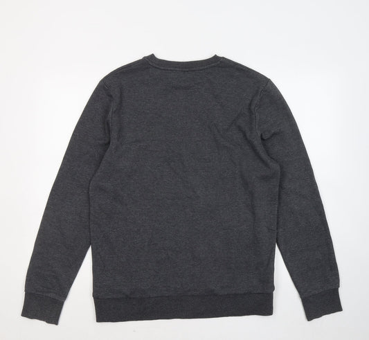 Mens UK Size M F&F Grey Pullover Sweatshirt