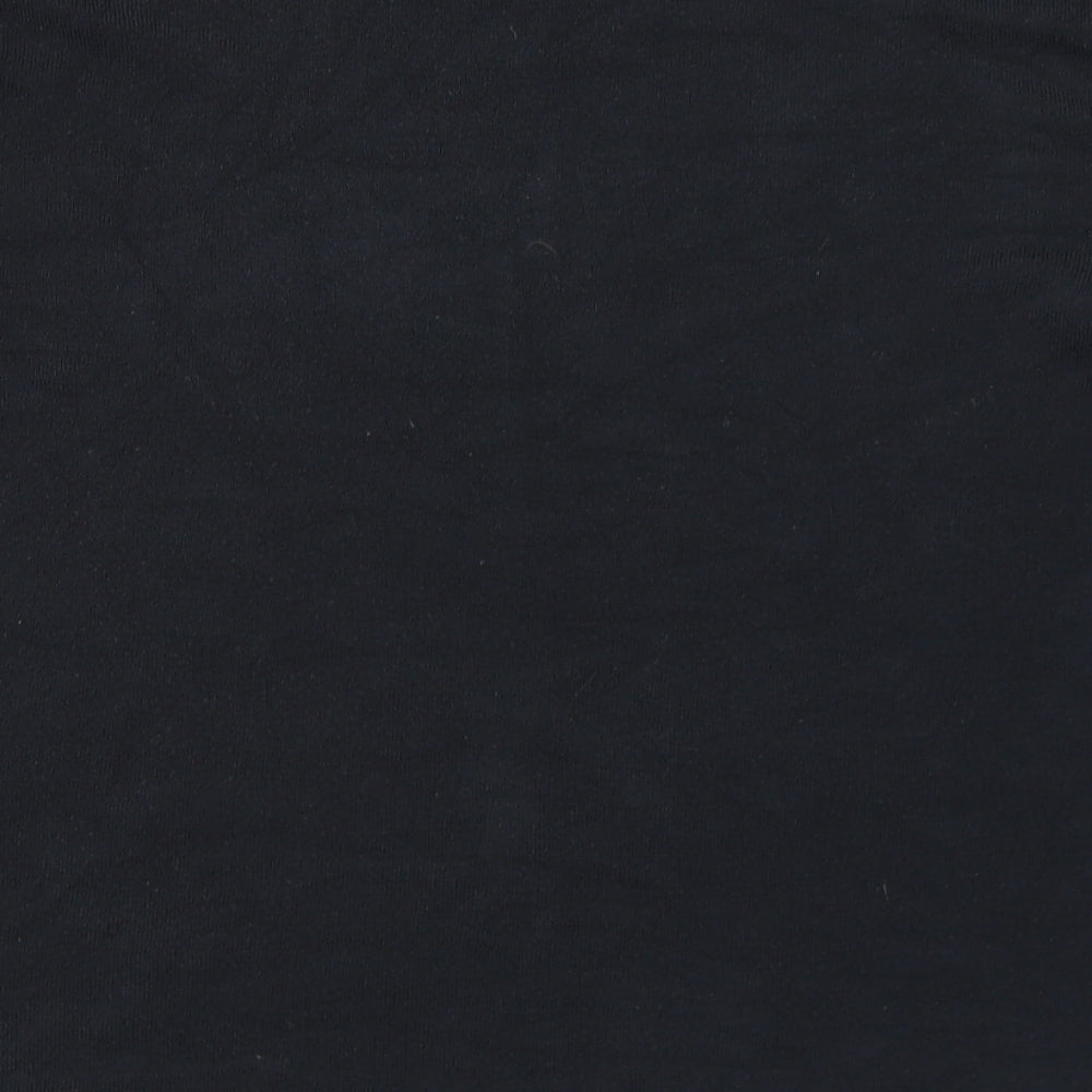 George Mens Black Round Neck Acrylic Pullover Jumper Size XL