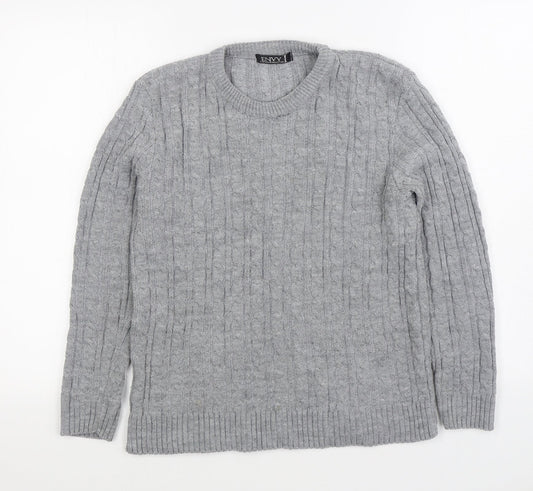 Womens UK Size XL Envy Grey Pullover Jumper