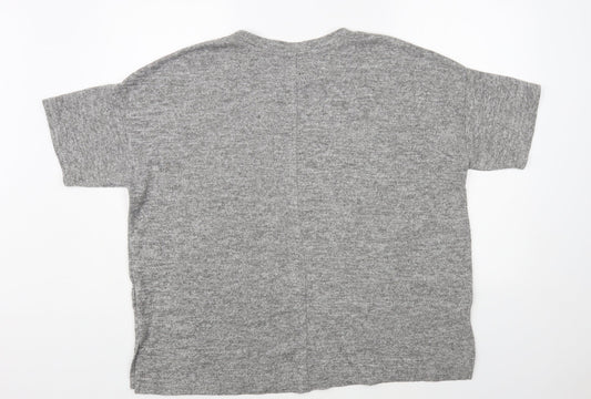 Primark Womens Grey Crew Neck Polyester Pullover Jumper Size L