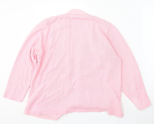 Womens UK Size S Florida Pink Cardigan Jumper