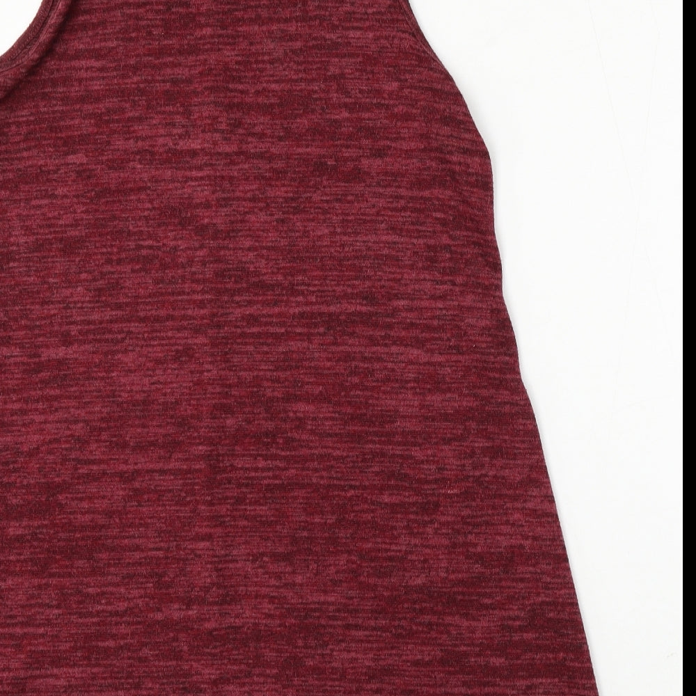 George Womens Red Polyester Trapeze & Swing Size 14 Roll Neck