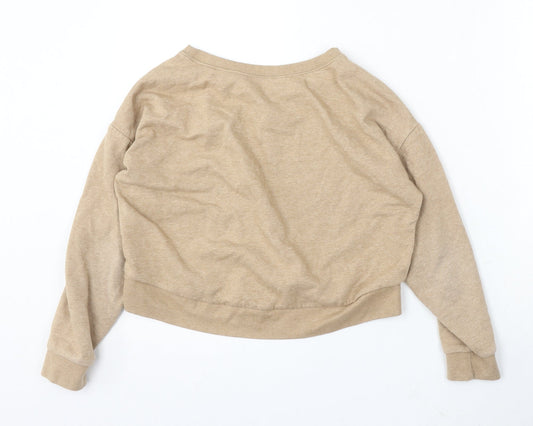 915 Generation Girls Beige Cotton Pullover Sweatshirt Size 10-11 Years