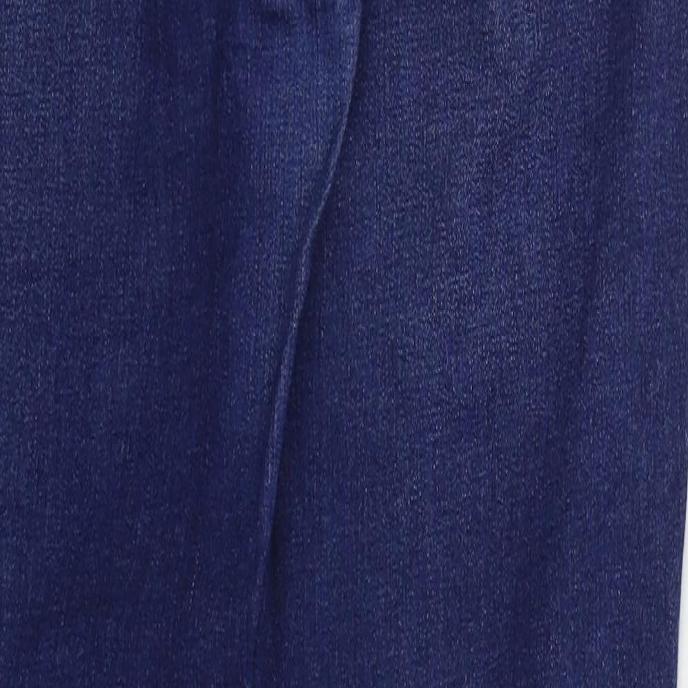 TU Womens Blue Cotton Skinny Jeans Size 8 L28 in Regular Button