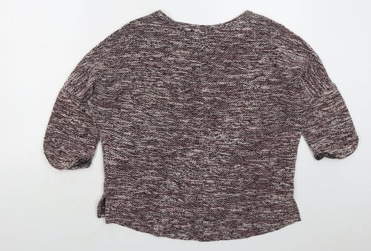 Womens UK Size M Papaya Pink Pullover Jumper