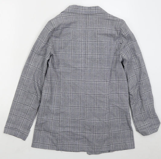 Primark Womens Blue Check Jacket Size 10