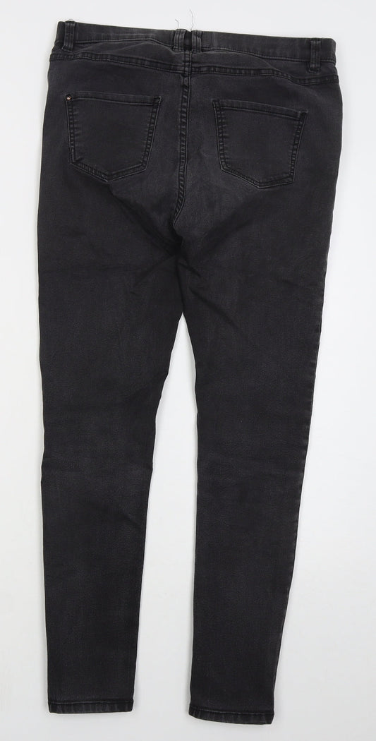 Womens UK Size 31 in Preworn Regular Fit Skinny Grey Jeans
