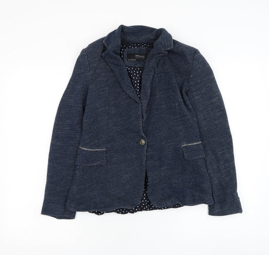 Womens UK Size M Zara Blue Jacket