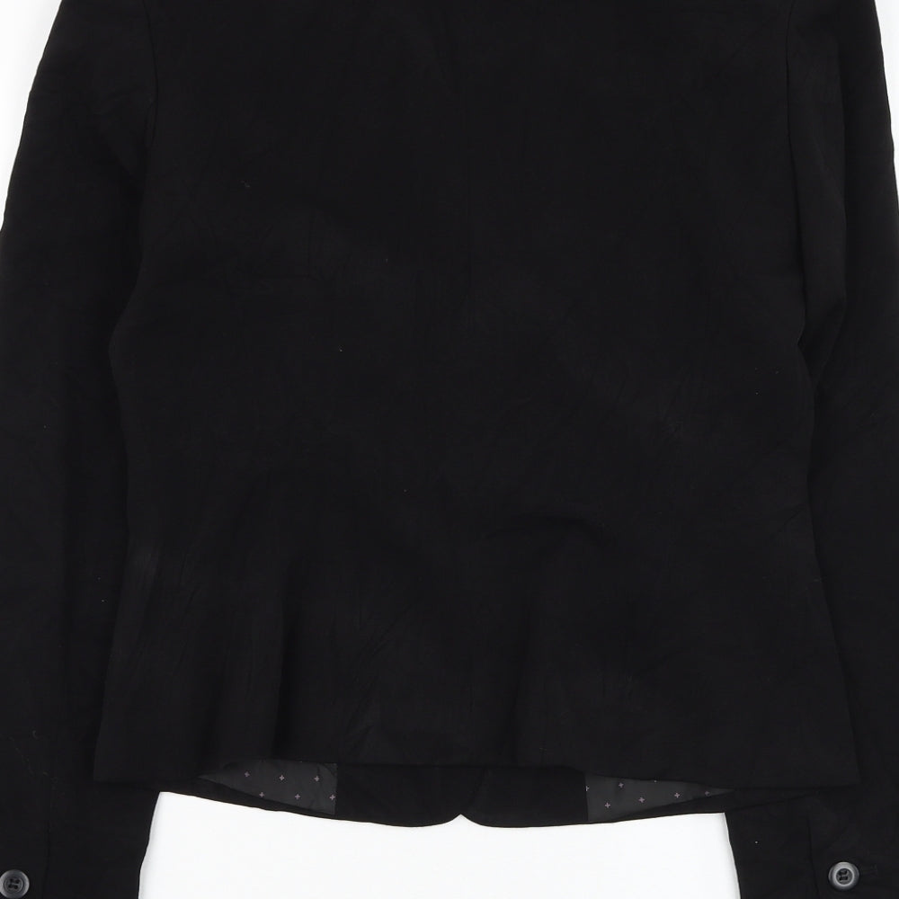 George Womens Black Jacket Blazer Size 10 Button