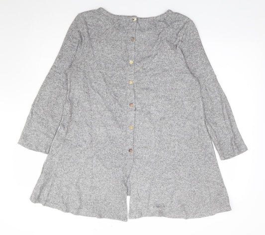 Womens UK Size XL COIN 1804 Grey Tunic Jumper