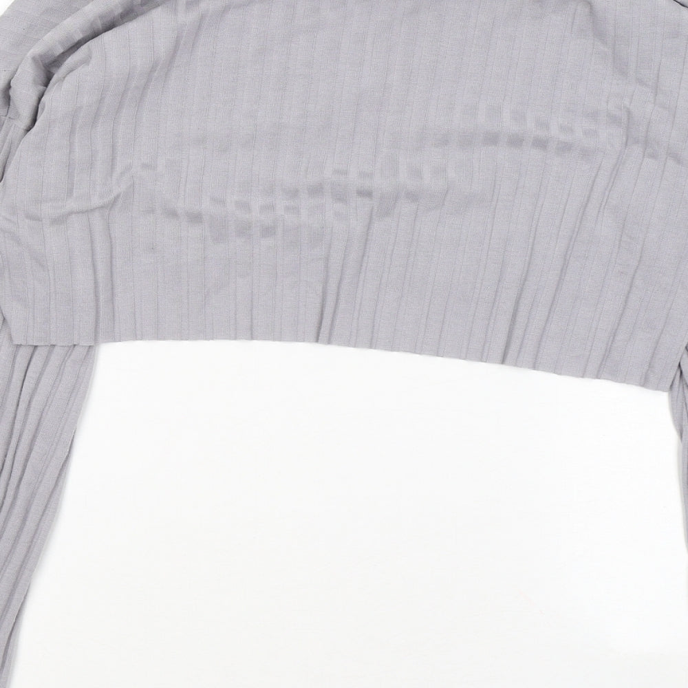 Womens UK Size 16 Missguided Grey Basic Blouse