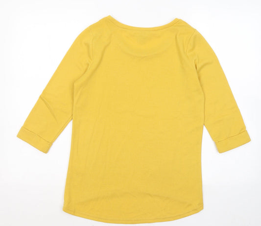 Womens UK Size 8 New Look Yellow Pullover Jumper