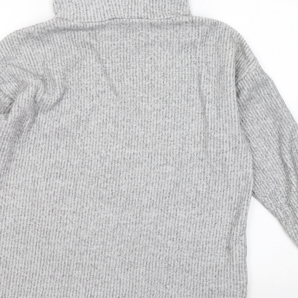 Womens UK Size S New Look Grey Pullover Jumper