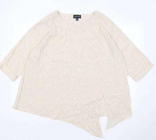Womens UK Size 16 Saloos Beige Pullover Jumper